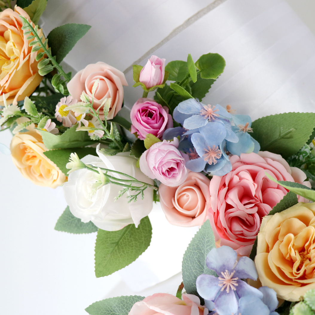 Flower cake decoration ornaments wedding birthday banquet dessert table flower engagement wedding celebration floral arrangement