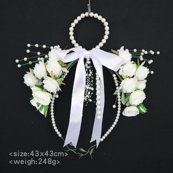 New Wedding Bouquet Bridal Hand held Flower Rose Pearl Hand held Flower Photography Wedding Flower
