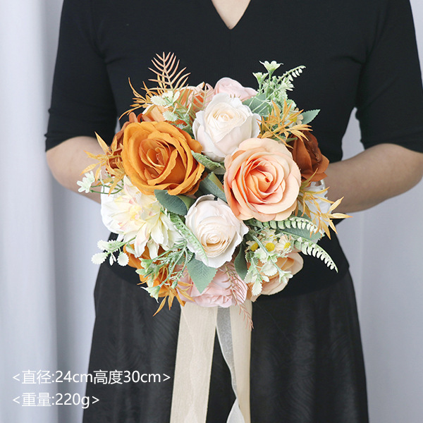 Wedding holding flowers wedding photography props bride holding bouquets wedding simulation floral arrangement