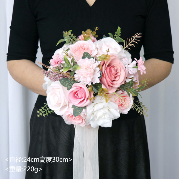 Wedding holding flowers wedding photography props bride holding bouquets wedding simulation floral arrangement