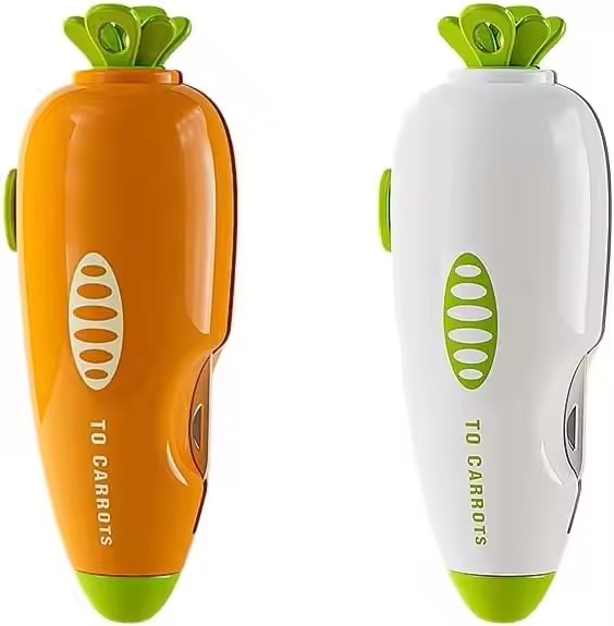 2 in 1 Vegetable Fruit Peeler Carrot Shape Potato Peeler with Fruit Knife Portable Kitchen Peeling Tool for Carrot Potato Fruit
