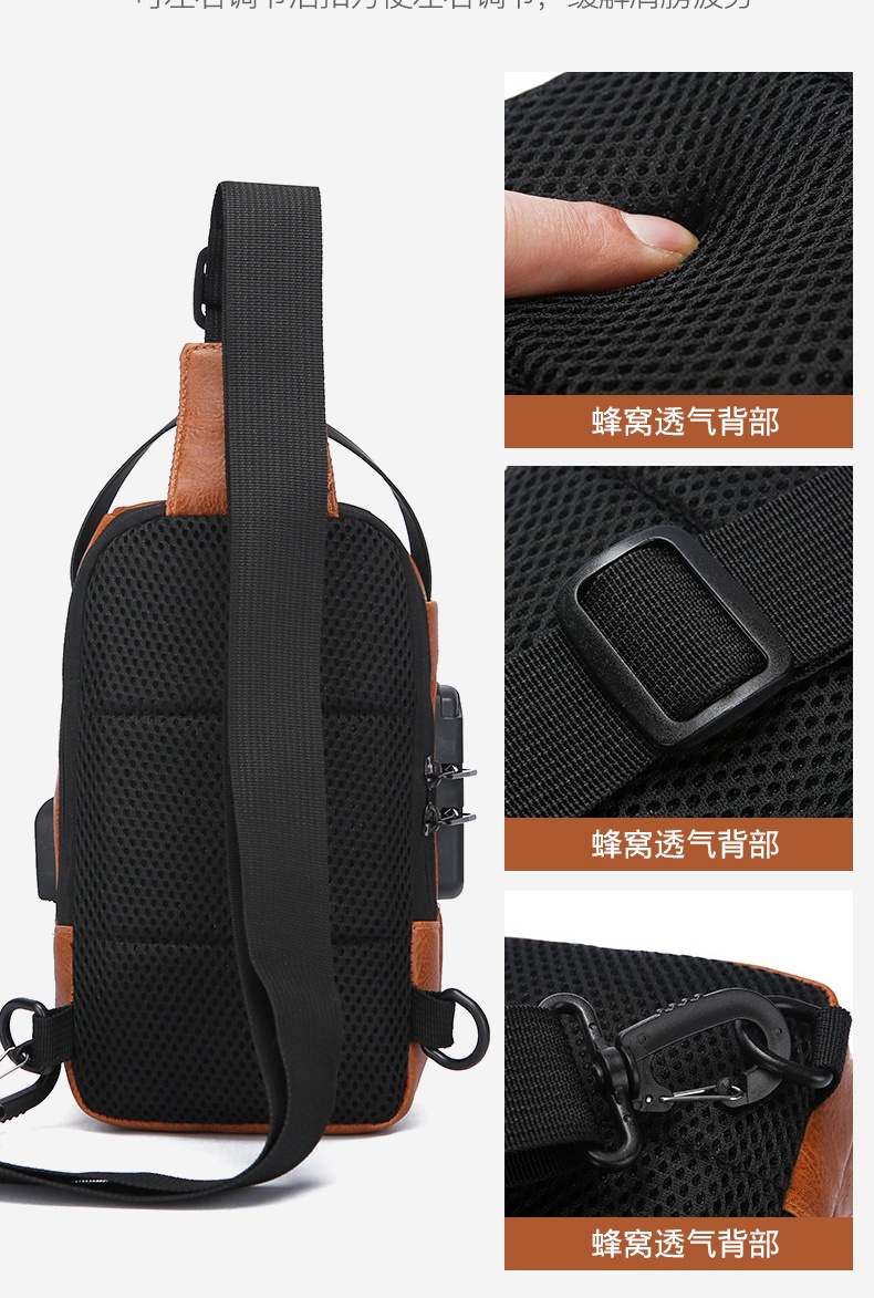 USB Charging Crossbody Package School Short Trip Messengers Gym Men's Sling Sports Pack 2026 Men Anti Theft Chest Bag Shoulder