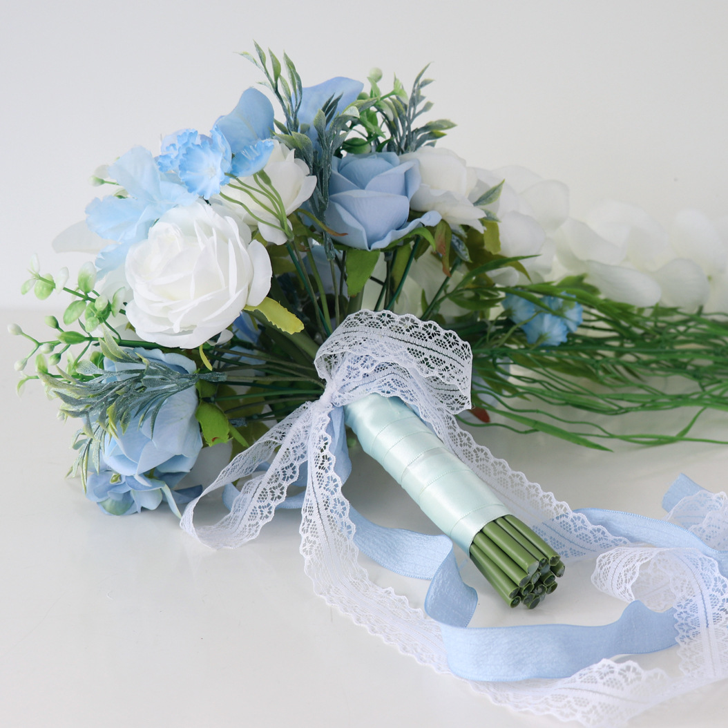 Bridal Bouquet Waterdrop Holding Flowers Church Outdoor Wedding Photography Waterfall Holding Flowers Wedding Floral Arrangement