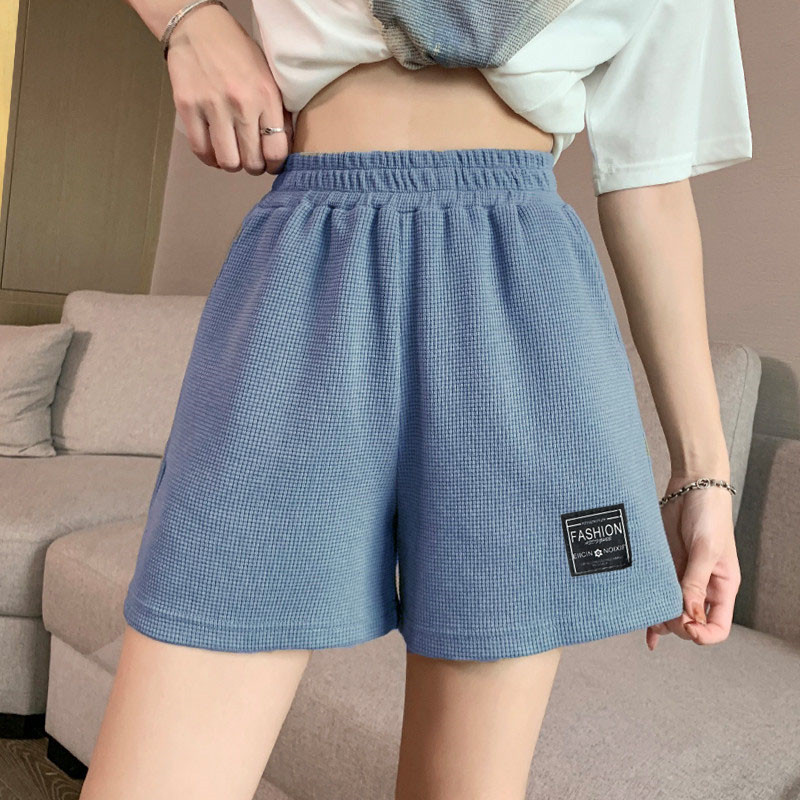 2026 Summer New Women Waffle Comfortable Leisure Sports Shorts Loose Outdoor Cycling Camping Hiking Mountaineering Shorts