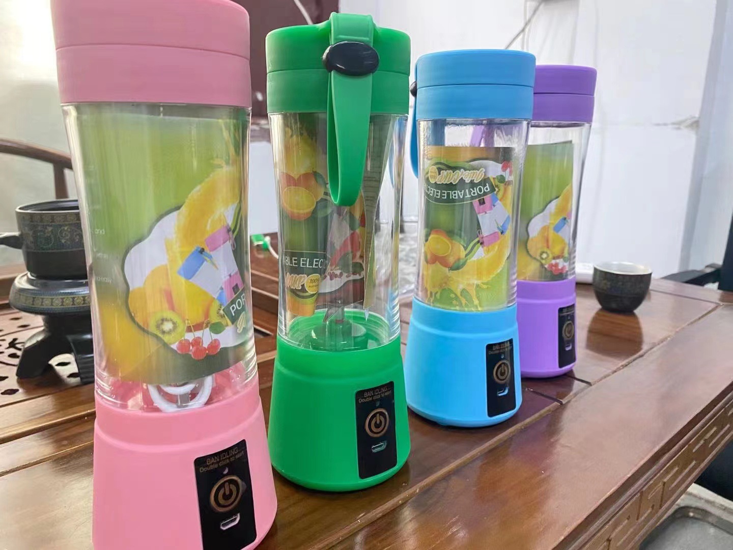 Portable Mini Electric Juicer USB Charging Fruit Orange Lemon Blender Smoothie Milkshake Maker Kitchen Automatic Fresh Squeezer