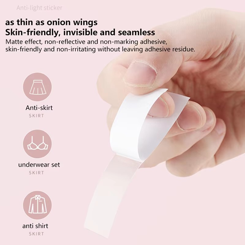 36 Pcs Womens Fashion Clear Double Sided Tape for Clothing and Body Transparent Strong Adhesive for All Skin Tones and Fabric