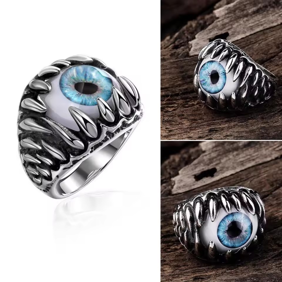 Men's Rings Titanium Talons Fangs for Wedding Birthday Party Family Lover Gift