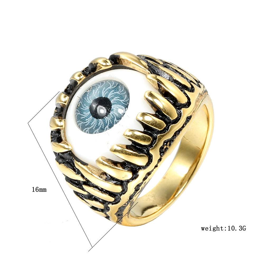 Men's Rings Titanium Talons Fangs for Wedding Birthday Party Family Lover Gift