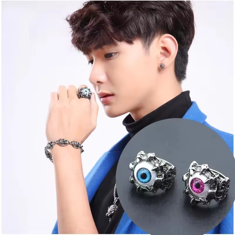 Men's Rings Titanium Talons Fangs for Wedding Birthday Party Family Lover Gift