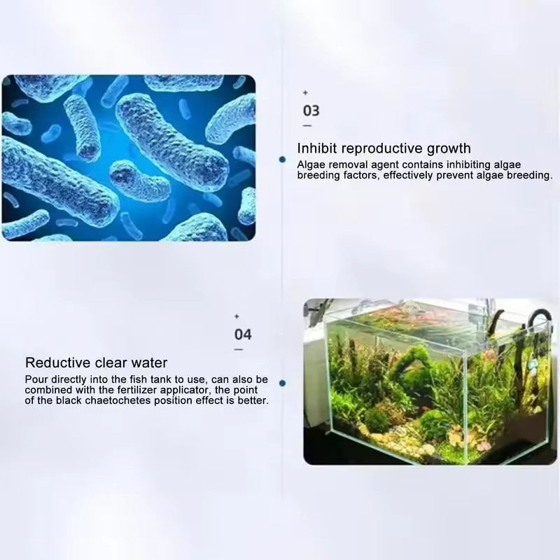 150ml Aquarium Algae Remover, Fish Tank Water Cleaner, Algae Remover, Moss Remover, Fish Tank Algae Remover