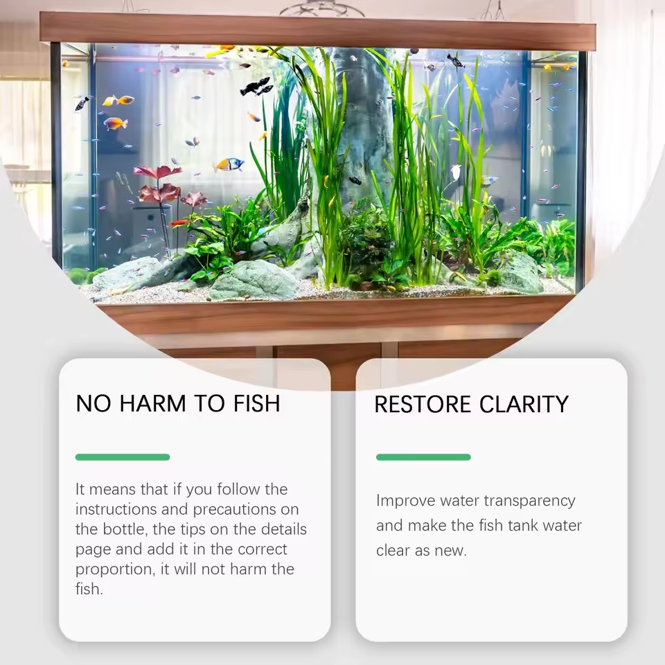150ml Aquarium Algae Remover, Fish Tank Water Cleaner, Algae Remover, Moss Remover, Fish Tank Algae Remover