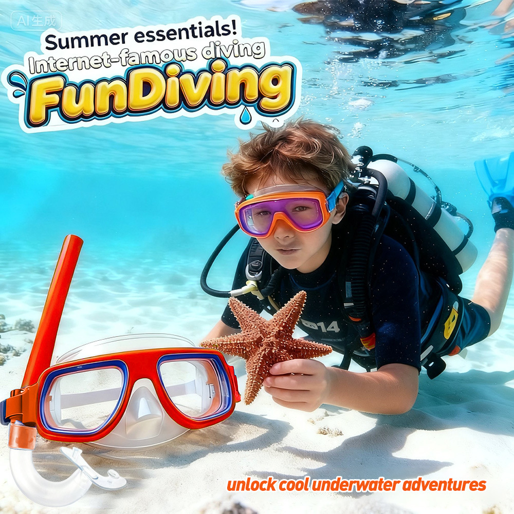 Swimming & Snorkeling Gear Set, PC Material, Beach Essential, Unisex Pool/Beach Kit | Great Birthday/Christmas Gift
