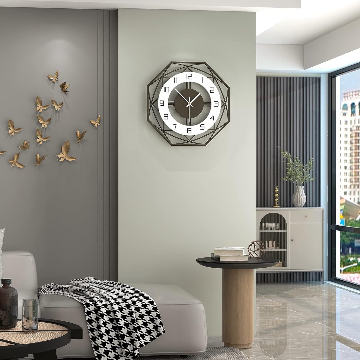 Modern minimalist wall clock creative living room clock table home decoration clock