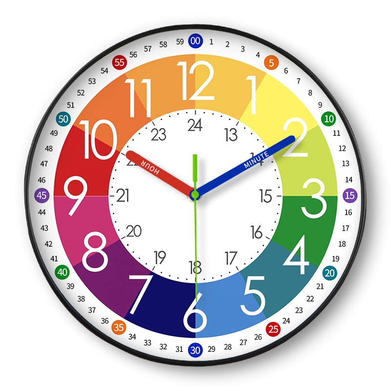 Early education learning clock - wall-mounted children's learning clock