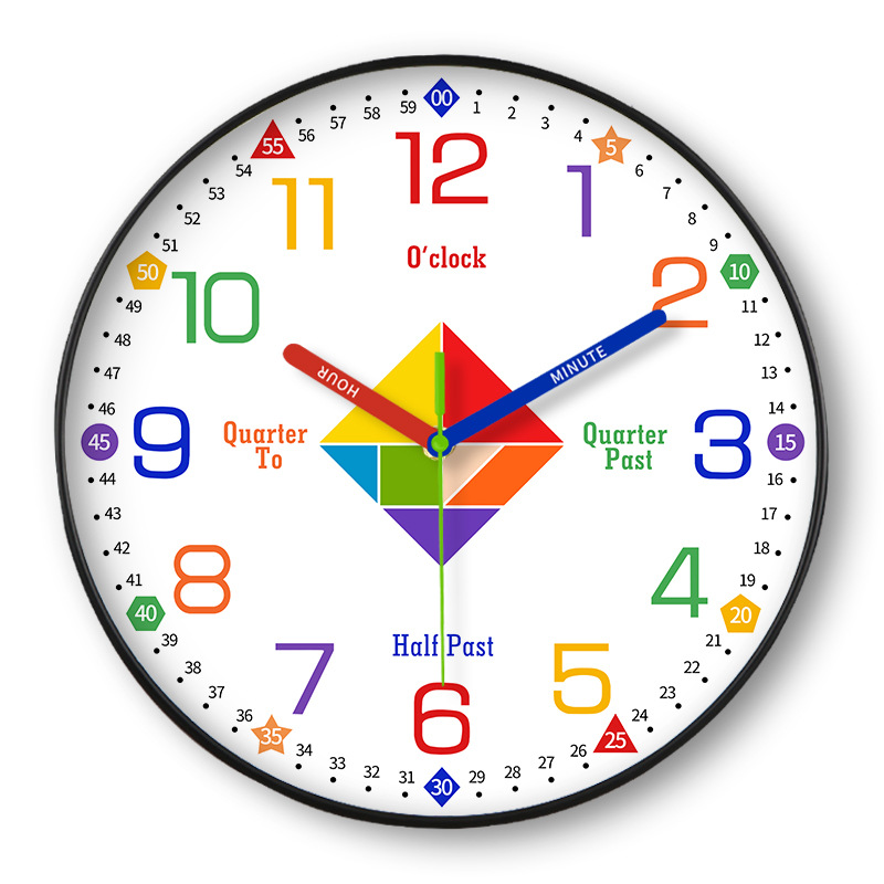 Early education learning clock - wall-mounted children's learning clock