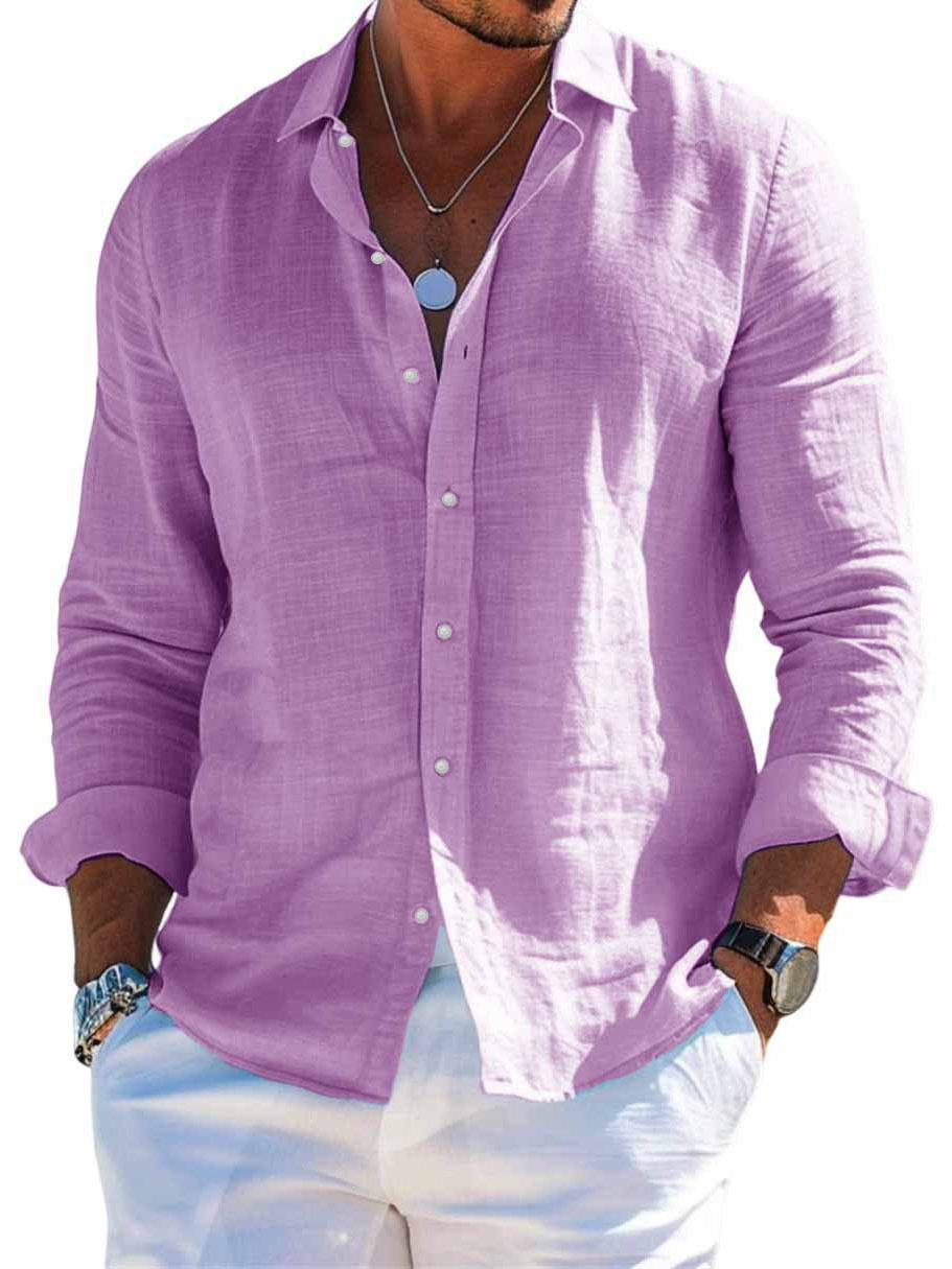 3D printed shirt hot item lapel beach long sleeved shirt