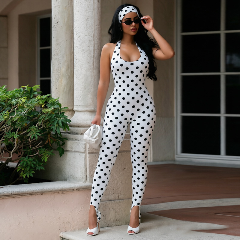 Free delivery of high-quality 2026 new summer women's clothing hot selling hanging neck strap backless jumpsuit pants