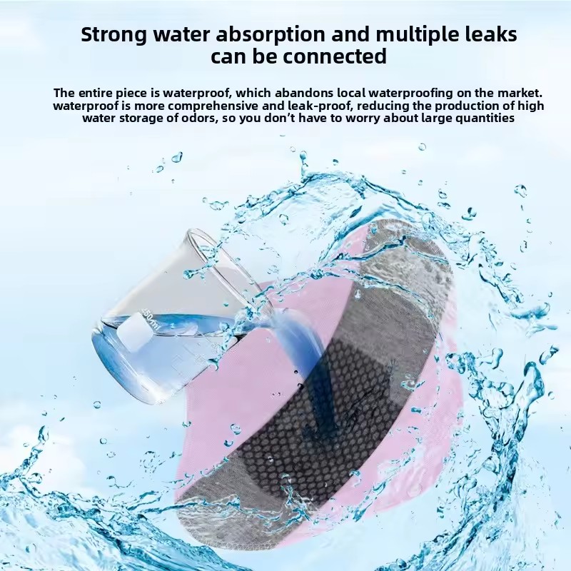 3Pcs Reusable Adult Diaper Incontinence Pads Menstrual Cloth Non-slip Soft Pads Washable Panty Liners Feminine Hygiene Pad
