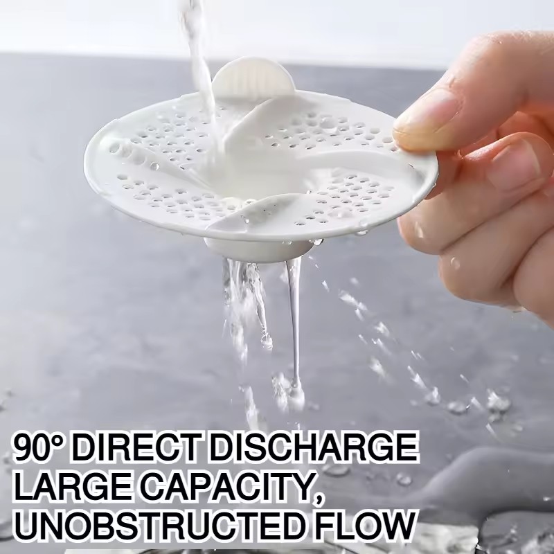 3pcs Anti-Clogging Drain Cover Vortex Floor Drain Filter Rotating Design Drainage Anti-hair Bug Proof Sink Strainer Bathroom