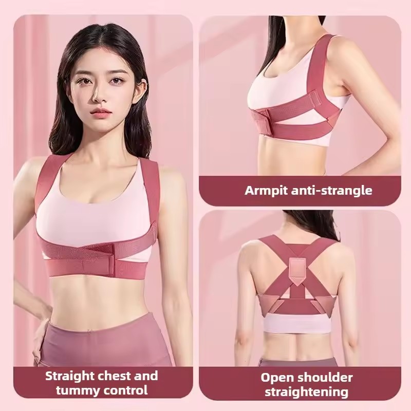Invisible Back Posture Corrector Breathable Adjustable Shoulder Support Brace for Men Women Students Hunchback Correction