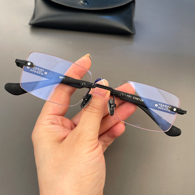 Frameless Kronos Same Style Glasses Frame Personalized Men and Women Ultra Light Fashion Versatile Sunglasses
