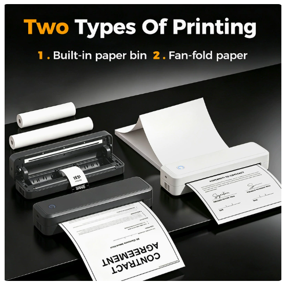 AI Tattoo Transfer Machine, Portable Document Printing, Hazardous Waste Label Printing, Tattoo Specific Home Thermal Printer