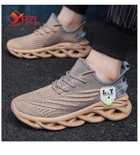 Men Sports Running Black Jogging Shoes Casual Sneakers Outdoor Breathable Mesh Women Light Shock-absorption Black Tennis