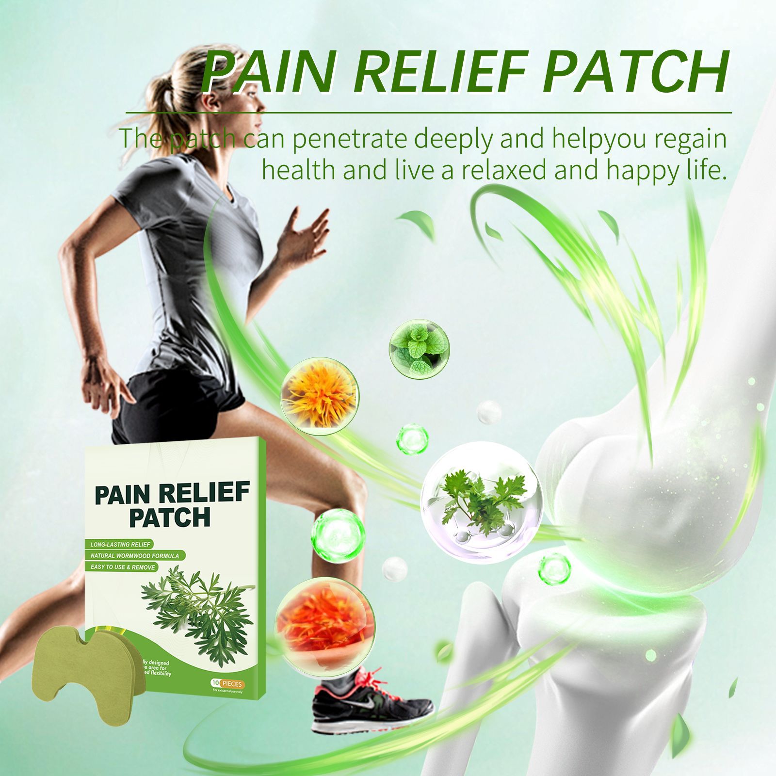 Mugwort Pain Patch Waist, Shoulder, Neck, Knee, Lumbar Spine Patch Household Moxibustion Patch