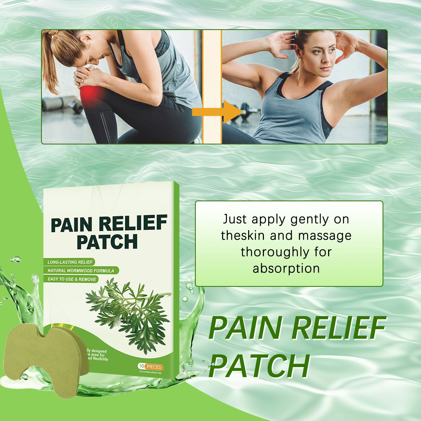 Mugwort Pain Patch Waist, Shoulder, Neck, Knee, Lumbar Spine Patch Household Moxibustion Patch