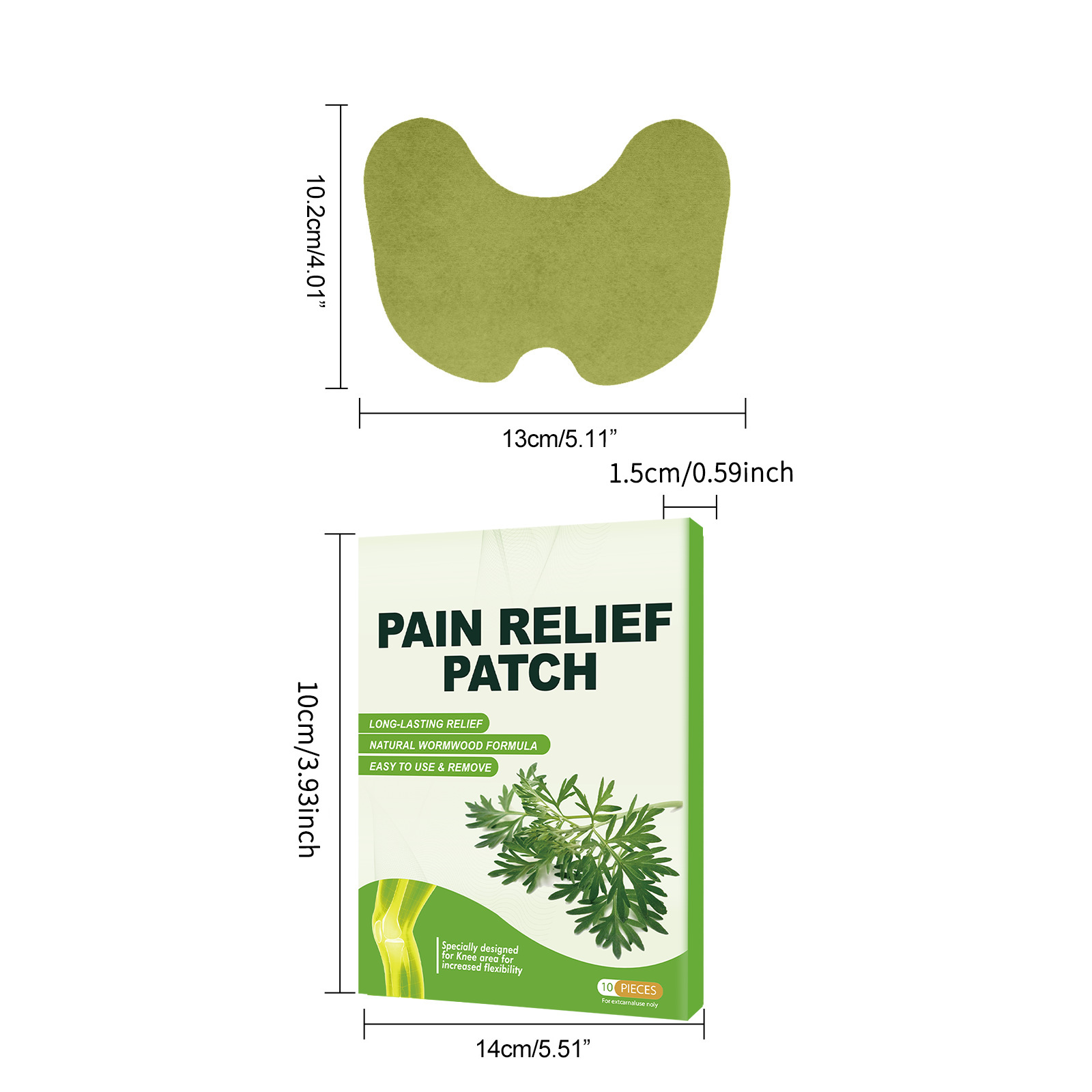Mugwort Pain Patch Waist, Shoulder, Neck, Knee, Lumbar Spine Patch Household Moxibustion Patch
