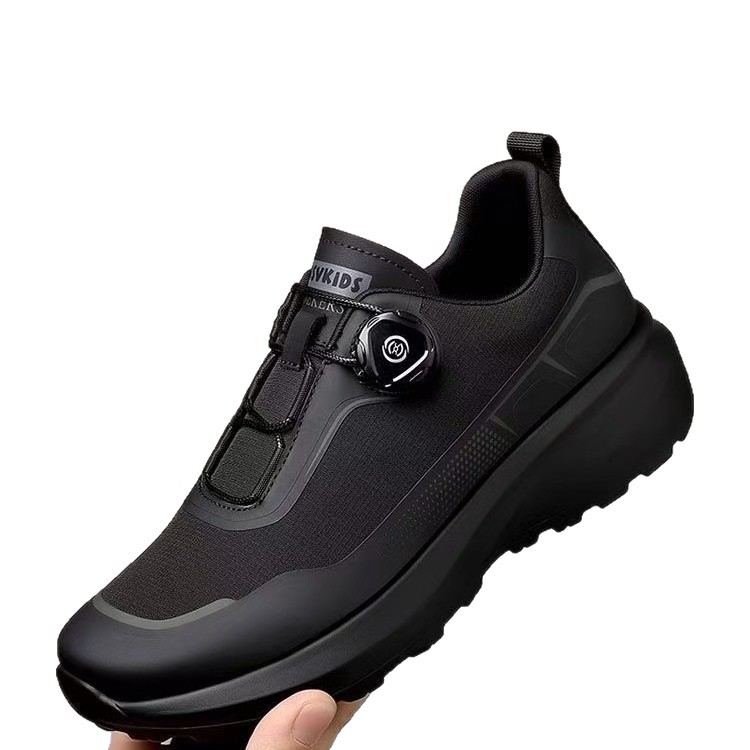 Men's Shoes Autumn Warm and Waterproof Knob Outdoor Hiking and Running Shoes Soft Soled Commuting Work Shoes