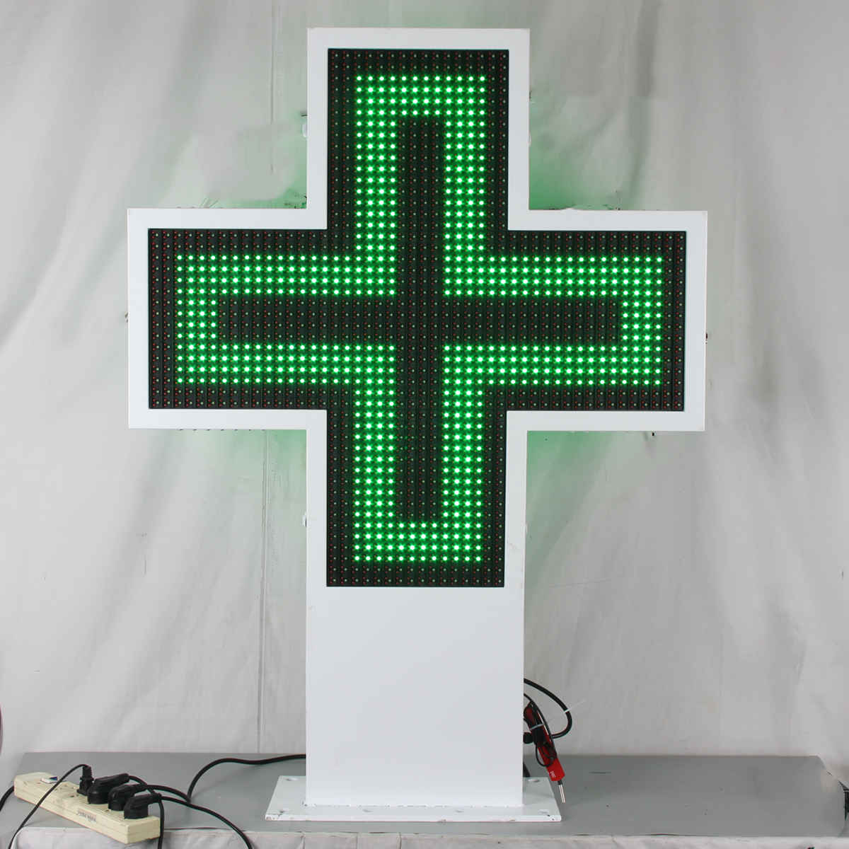 LED Pharmacy Cross Sign Animated Pharmacy Cross Sign Control Card Led P16 RG Program Screen