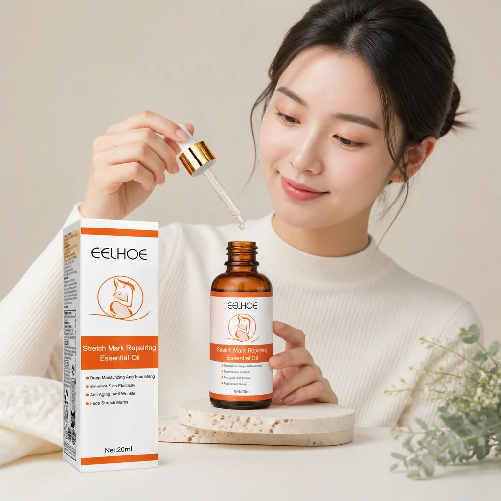 Stretch Mark Repairing Essential Oil Deep Nourishing Enhance Skin Elasticity Fade Marks AntiWrinkle Body Oil For Pregnant Women