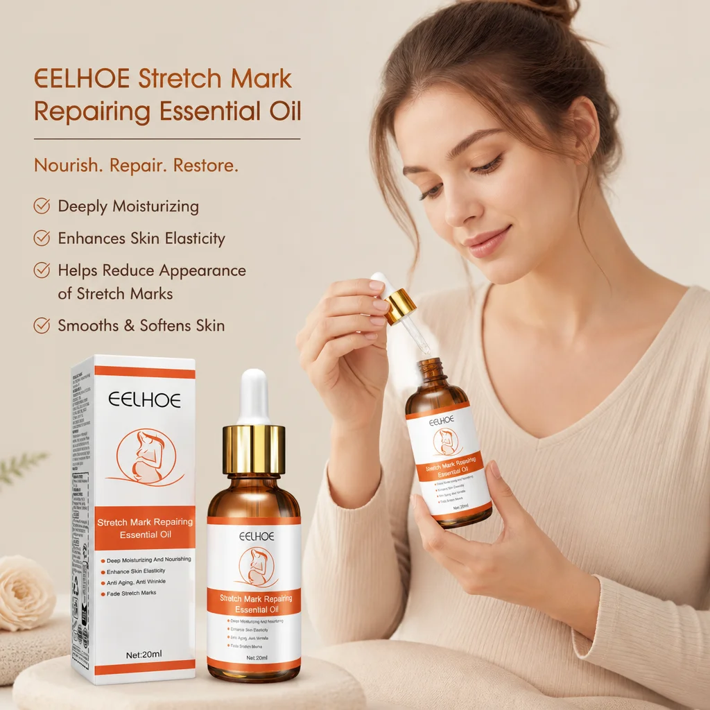 Stretch Mark Repairing Essential Oil Deep Nourishing Enhance Skin Elasticity Fade Marks AntiWrinkle Body Oil For Pregnant Women
