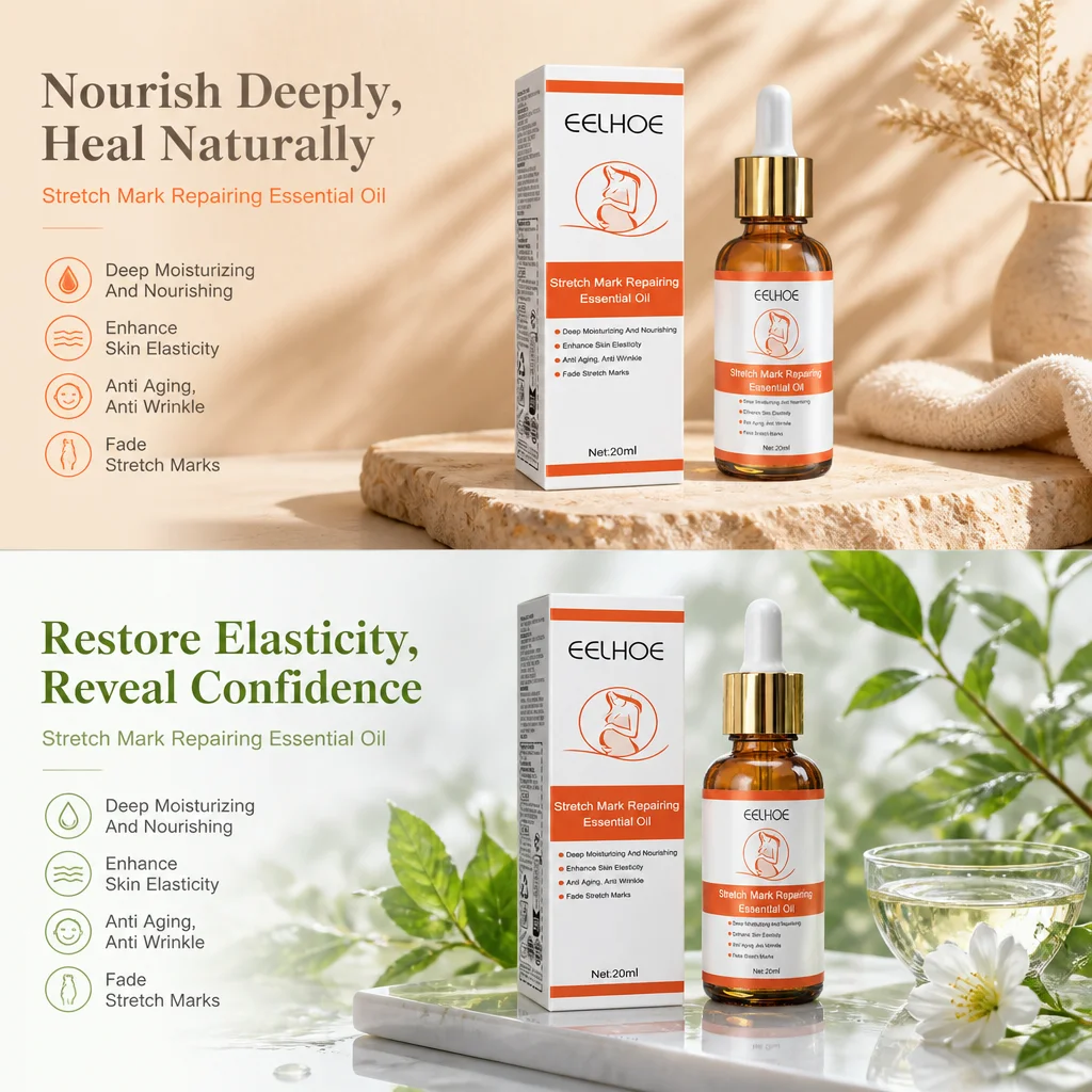 Stretch Mark Repairing Essential Oil Deep Nourishing Enhance Skin Elasticity Fade Marks AntiWrinkle Body Oil For Pregnant Women