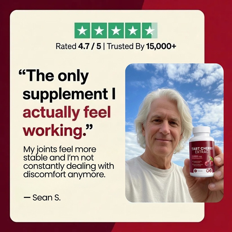 Tart Cherry Extract Capsules 3600mg Support Joint Health Uric Acid Balance Rest Recovery Dietary Supplement 60 capsules