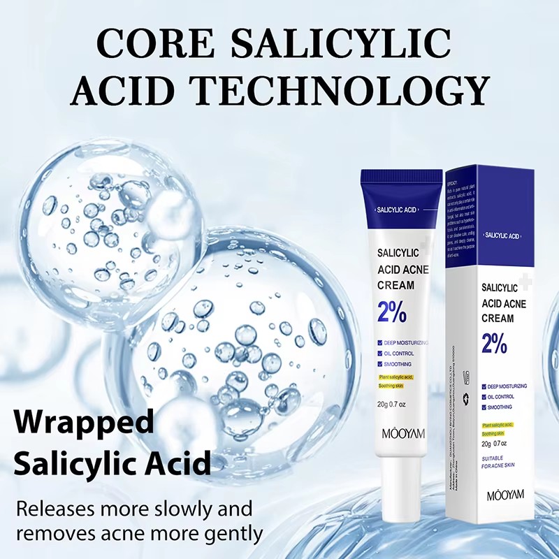 Acne Cream For Face Pimples Remover Treatment Shrink Pores Oil Control Lighten Acne Marks Whitening Smoothing Facial Skin Care