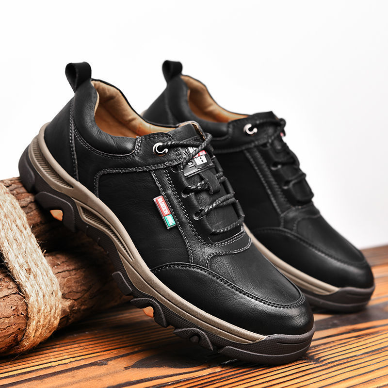 2026 Business Comfort Men'S Shoes Simple Versatile Leather Footwear Casual Outdoor Anti Slip Loafers Male New Comfortable Flat