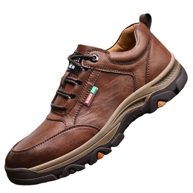 2026 Business Comfort Men'S Shoes Simple Versatile Leather Footwear Casual Outdoor Anti Slip Loafers Male New Comfortable Flat