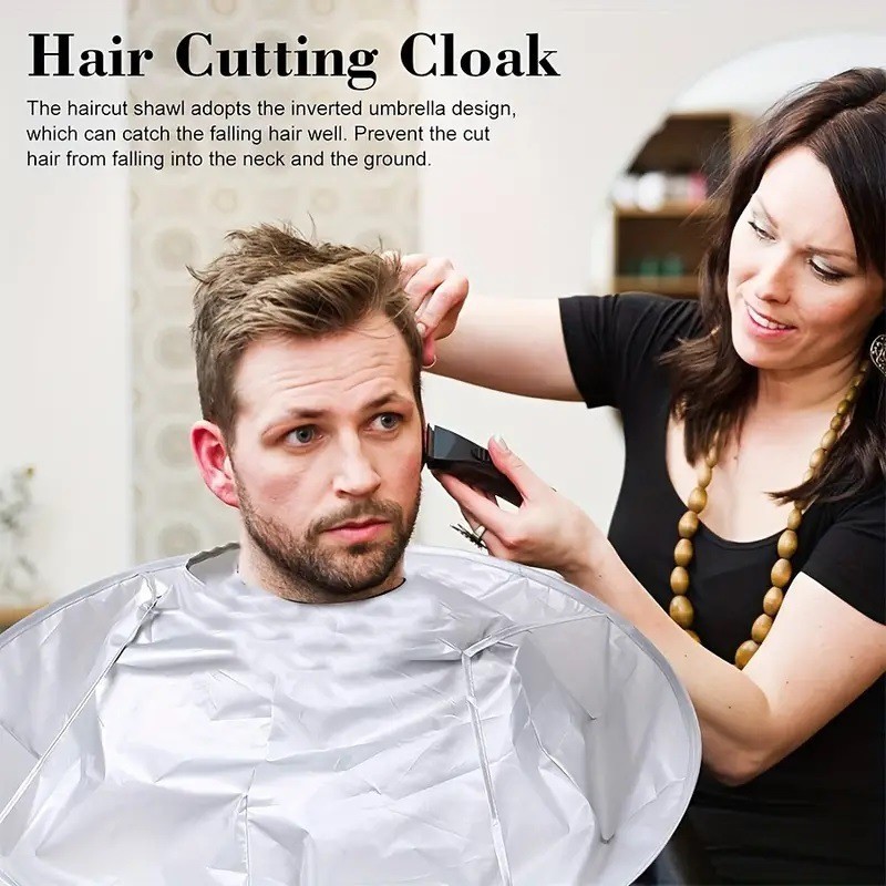 1PC Waterproof Adult Hair Cutting Cloak Foldable Umbrella Cape Salon Barber Home Hairdressing Cape Cover Cloth