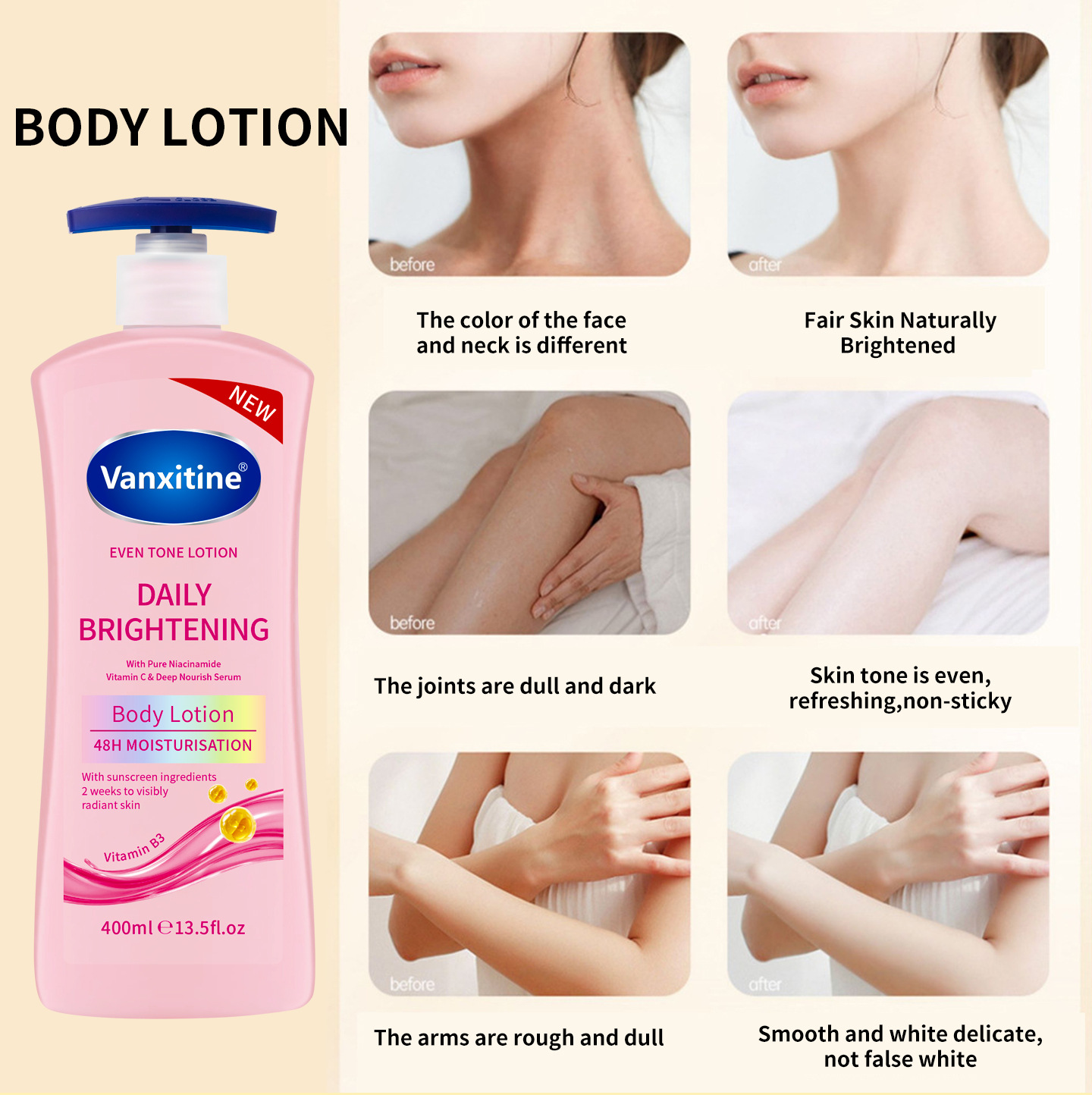Cocoa butter body lotion moisturizing Africa lotion 400ml