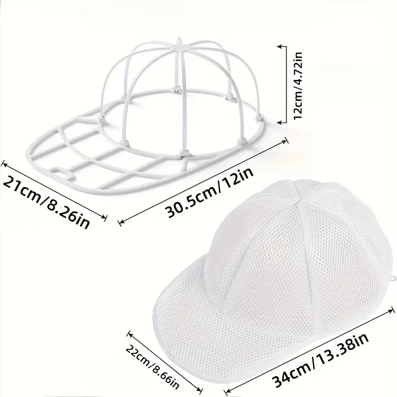 2Pcs/set Hat washing set, baseball duckbill cap, washing and sun drying integrated, non deformed machine wash protective rack