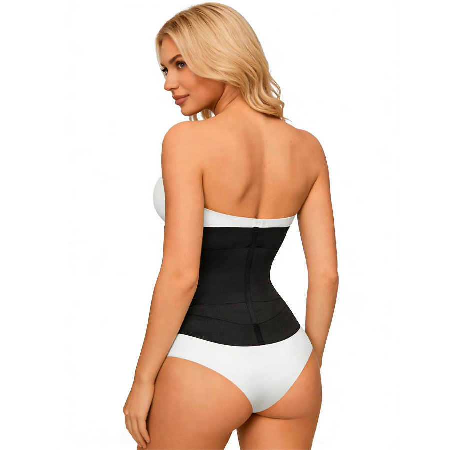 Zipper Single Waist Belt Training Belt Magic Tape Cover Weight Loss Sports Wear Abdomen Tightening Band Chlor Rubber Material