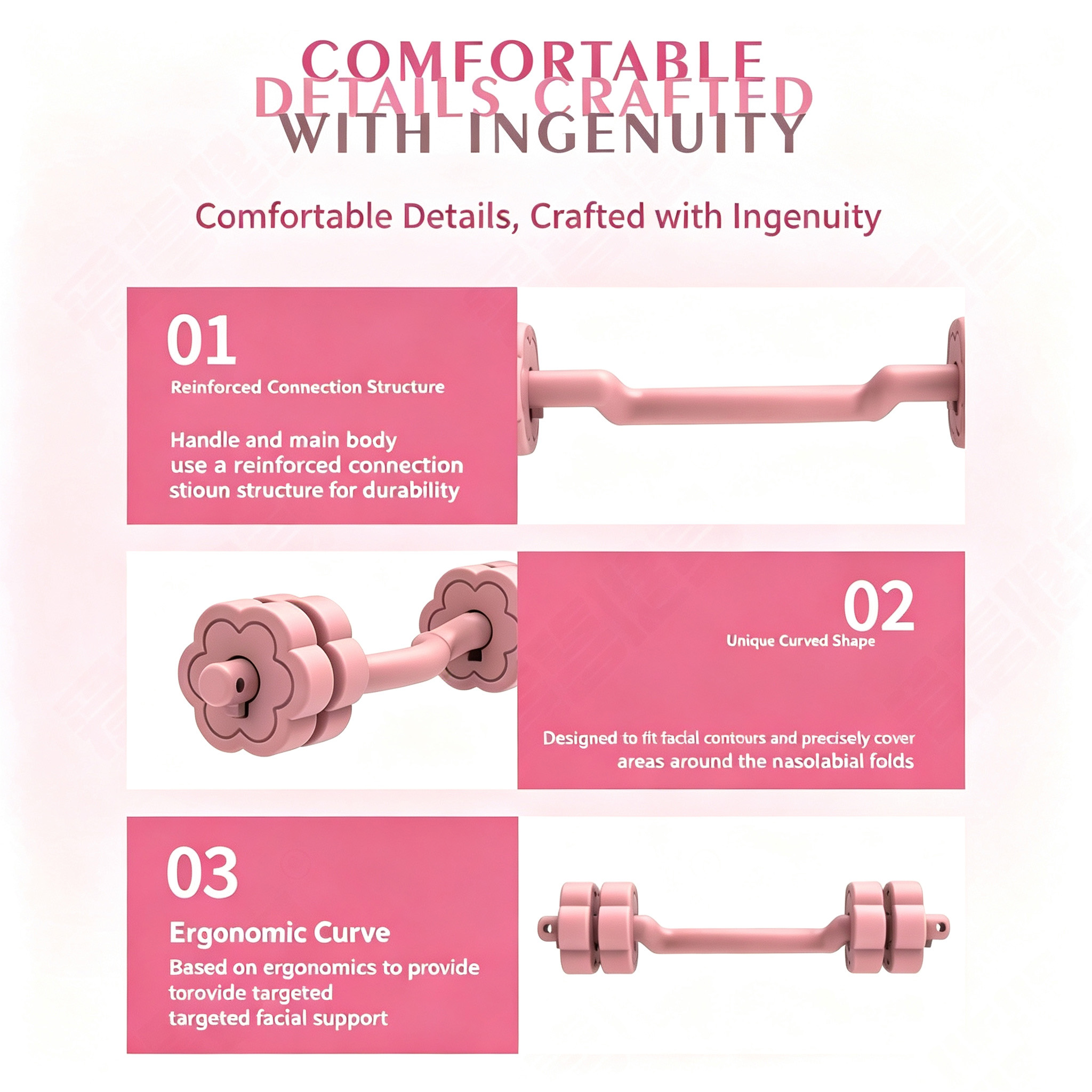 2026 Facial Yoga Dumbbell Jawline Exerciser Double Chin Reducer Lifting Facial Muscle Trainer Portable Beauty Care Device Women