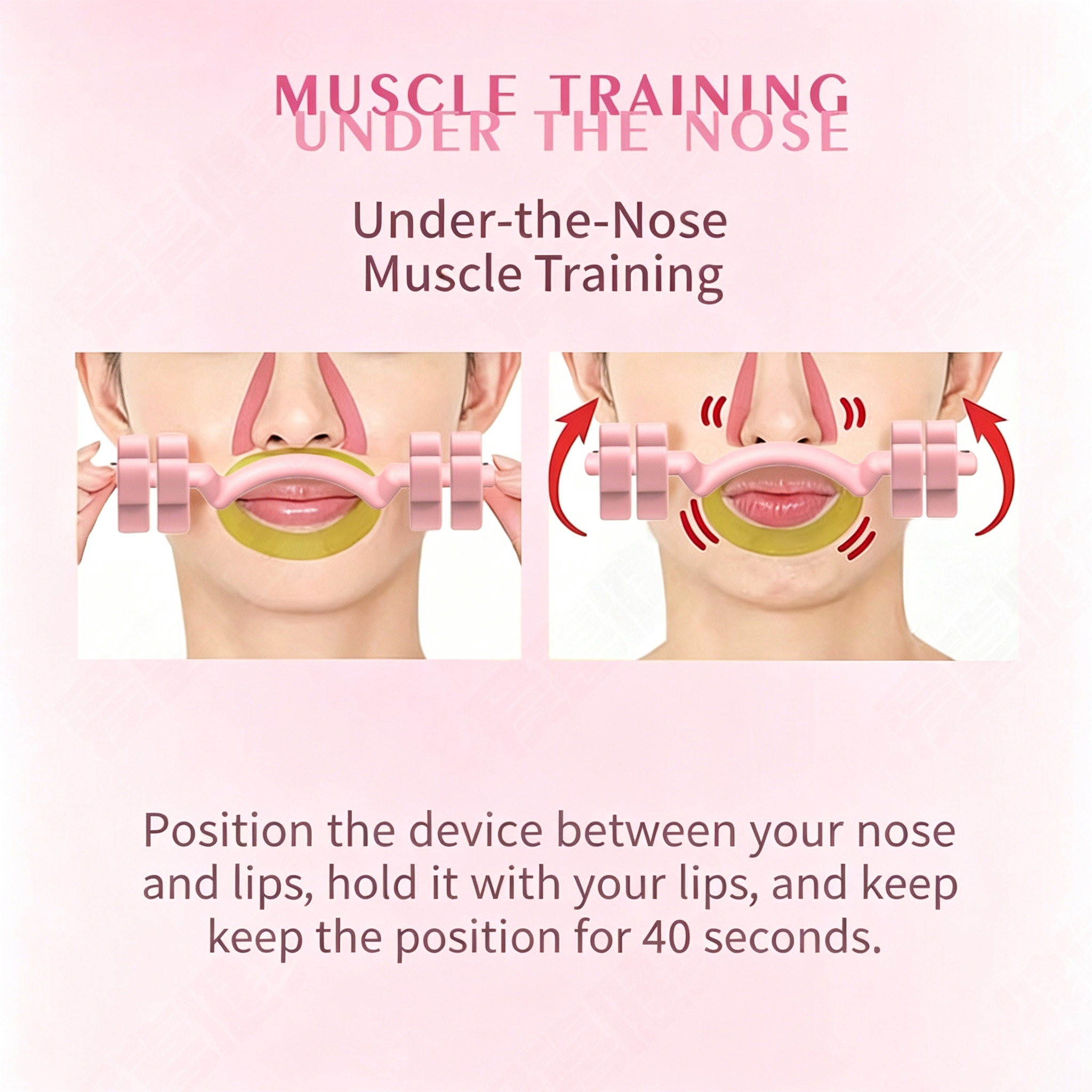 2026 Facial Yoga Dumbbell Jawline Exerciser Double Chin Reducer Lifting Facial Muscle Trainer Portable Beauty Care Device Women