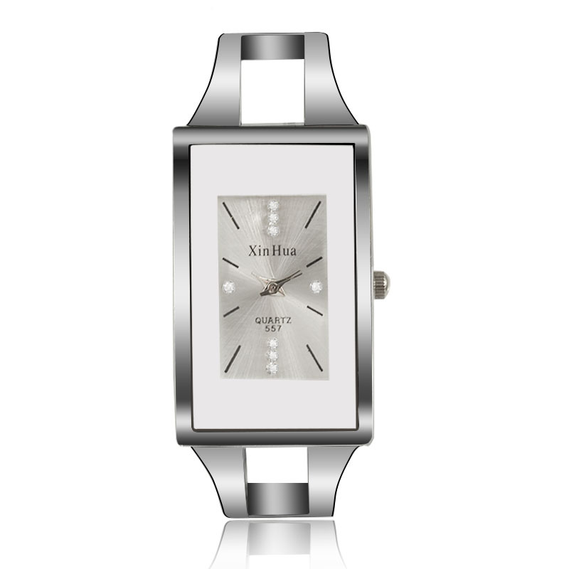 Fashion Women's Bracelet Watch New European and American Men's Diamond Studded Square Dial Watch