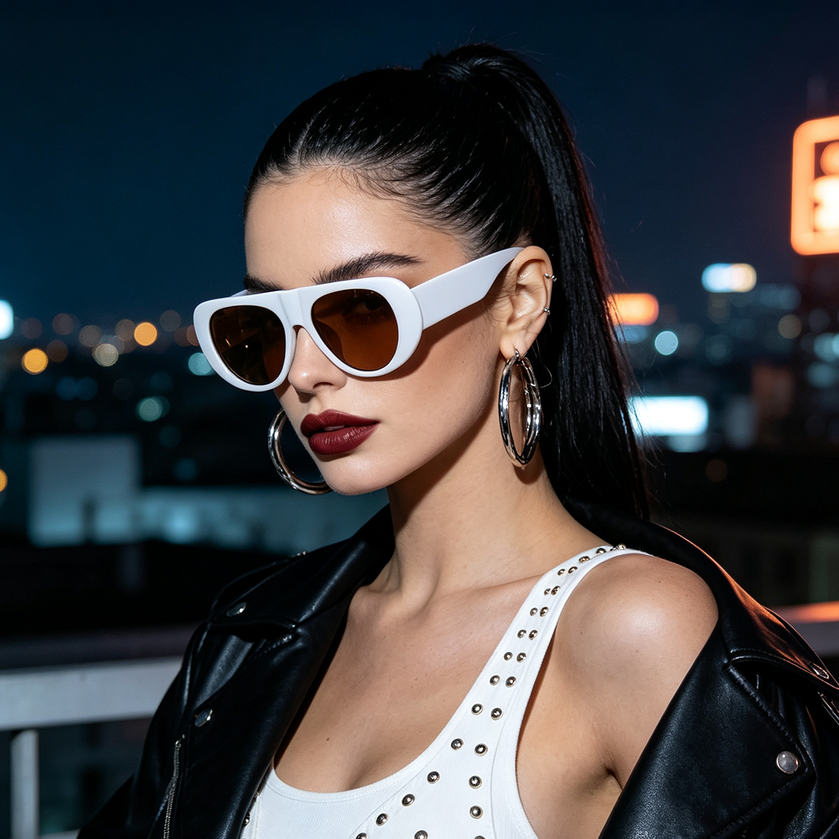 Sunglasses Women's New Large Frame Fashion Glasses Men's Jelly Color Personalized Sunglasses