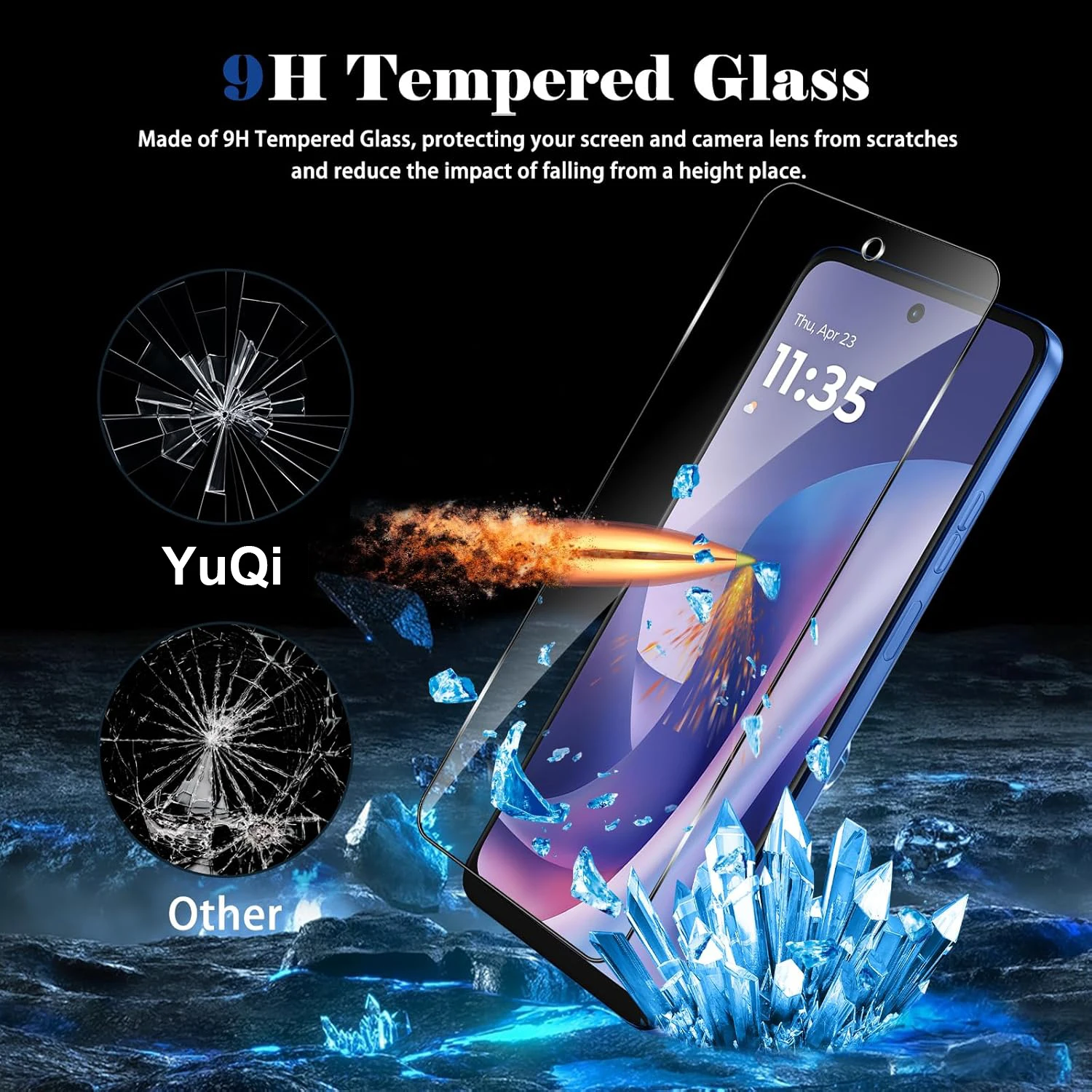 2PCS For Motorola Moto G67 G77 G37 G47 G87 G EDGE 70 Fusion plus MAX Power Screen Protector Tempered Glass HD 9H Transparent