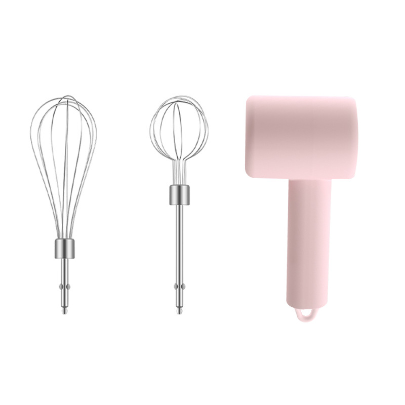 USB Rechargeable Electric Hand Mixer, Portable Egg Beater for Baking with 12 Wire Whisks, Cordless Cake Batter Mixer, UK Chargin