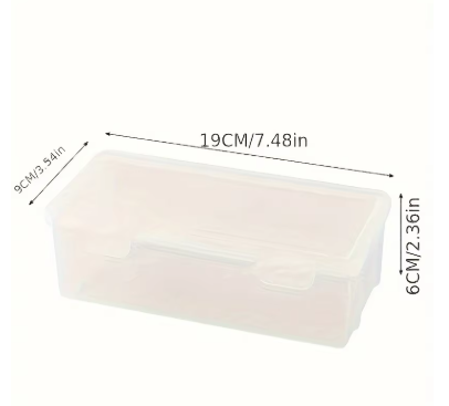 2pcs Large Capacity Transparent Plastic Pencil Boxes, Portable Tension Mount Storage Organizer for Oil Pastels, Crayons